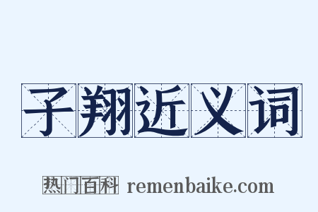 子翔近义词是什么意思的图片